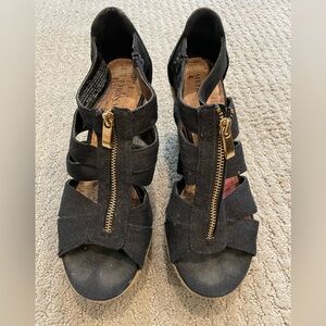 Merona Espadrille Wedges in Black